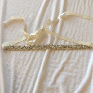 Ivory bridal belt